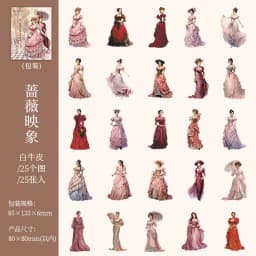 15pcs/1lot Kawaii Scrapbook Sticker The Duchess's wardrobe Scrapbooking Supplies Planner Decorative Stationery Sticker