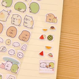 4pcs/Lot Sumikko gurashi paper sticker Cute bear penguin cat Decorative adhesive for diary letter scrapbook Stationery