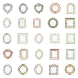 10/30/50 PCS Retro Album Painting Frame Sticker Bag Old Years Trace Creative DIY Scrapbooking Collages Decorative Materials