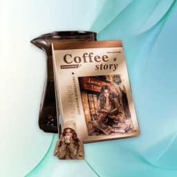 1pack/2pack 4 Styles Coffee Themed Sticker Books Café Stories Series DIY Journal Decor Materials
