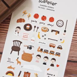 Korean Import Suatelier Beautiful Life Awesome Cartoon Decorative Stationery Stickers Scrapbooking DIY Journal Sticker School
