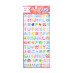 4 pcs Cartoon Animal English Letters Puffy 3D Stickers Adhesive Sticker DIY Scrapbooking Cute Stationery School Office Supplies