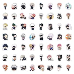 30/60/180pcs Cartoon Jujutsu Kaisen Stickers DIY Laptop Stationery Skateboard Kids Cool Sticker Itadori Yuji Satoru Gojo Anime