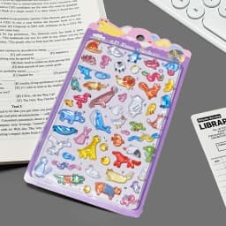 Korean Import Original NEKONI Cartoon Animals Panda Cats 3D Relief Stickers Scrapbooking Diy Journal Cute Stationery Sticker