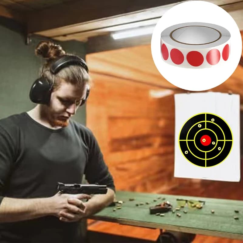 1000Pcs/Roll 0.75In Round Color-Code Dot Labels Adhesive Shooting Sticker for Archery Bow Hunting Practice Training Targets