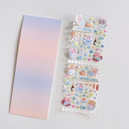 Sharkbang Cute Cherry Blossoms Cartoon Stickers DIY Scene Journal Bullet Plan Deco Sticker Idol Cards Korean Decorative Supplies