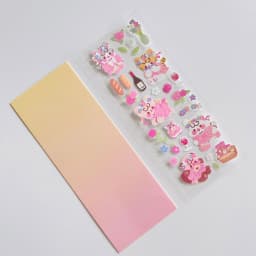 Sharkbang Cute Cherry Blossoms Cartoon Stickers DIY Scene Journal Bullet Plan Deco Sticker Idol Cards Korean Decorative Supplies