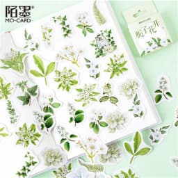 45Pcs/Box Vintage Flower Series Stickers Scrapbooking Daily Planner Kawaii Sticker DIY Notebook Stationery School Supplies