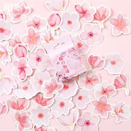 45Pcs/Box Vintage Flower Series Stickers Scrapbooking Daily Planner Kawaii Sticker DIY Notebook Stationery School Supplies