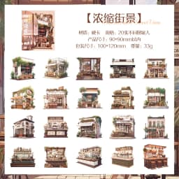 20pcs/1lot Kawaii Stationery Stickers Coffee Talk Collection Diary Decorative Stickers Scrapbooking