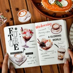 20pcs/1lot Kawaii Stationery Stickers Coffee Talk Collection Diary Decorative Stickers Scrapbooking