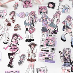 20pcs/lot Kawaii Scrapbook Stickers Girls Rhapsody Scrapbooking Supplies diary Planner Decorative Craft Stationery Sticker