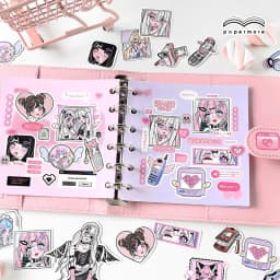 20pcs/lot Kawaii Scrapbook Stickers Girls Rhapsody Scrapbooking Supplies diary Planner Decorative Craft Stationery Sticker