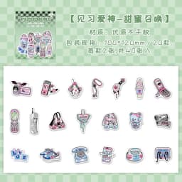 20pcs/lot Kawaii Scrapbook Stickers Girls Rhapsody Scrapbooking Supplies diary Planner Decorative Craft Stationery Sticker
