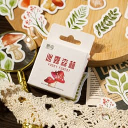 46pcs Autumn Flower Stickers Set for DIY Scrapbooking Diary Planner Creative Handmade Craft Supplies for Album Decoration