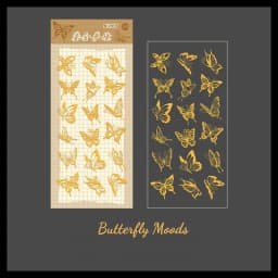 Golden Romance Series Vintage Journal Stickers Cute Scrapbooking Decoration Hologram Deco Butterfly Flower Whales DIY