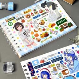 Y2K Cute Cartoon Girl Decorative Stickers Book Scrapbooking Phone Case DIY Journal Collage Material Sticker Gift