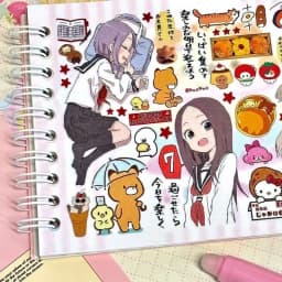 Y2K Cute Cartoon Girl Decorative Stickers Book Scrapbooking Phone Case DIY Journal Collage Material Sticker Gift