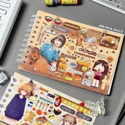 Y2K Cute Cartoon Girl Decorative Stickers Book Scrapbooking Phone Case DIY Journal Collage Material Sticker Gift