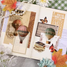 20/120 Pcs Vintage Hot Air Balloon Sticker Pack for Scrapbooking Planners Handbooks Stickers Aesthetic Stationery Decorative