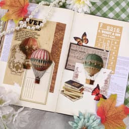 20/120 Pcs Vintage Hot Air Balloon Sticker Pack for Scrapbooking Planners Handbooks Stickers Aesthetic Stationery Decorative
