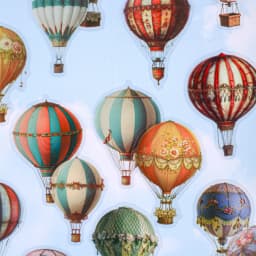 20/120 Pcs Vintage Hot Air Balloon Sticker Pack for Scrapbooking Planners Handbooks Stickers Aesthetic Stationery Decorative