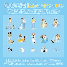 30pcs/1lot Kawaii Scrapbook Sticker Color Life Scrapbooking Supplies Planner Decorative Craft Stationery Sticker