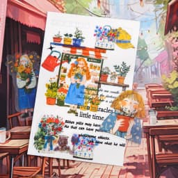 30pcs/1lot Kawaii Scrapbook Sticker Color Life Scrapbooking Supplies Planner Decorative Craft Stationery Sticker