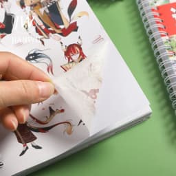 JIANWU 50 Pages/ Book Character Landscape Series No Repeat Retro A5 Sticker Book Creative DIY Journal Decor Collage Stationary