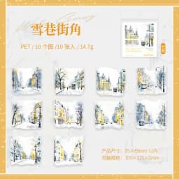 10pcs/lot Kawaii Stationery Stickers Winter Snow Rhythm Diary Planner Decorative Sticker Scrapbooking Journal Sticker