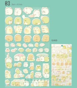 1PCS Kawaii Cartoon Animal Watermelon Sticker Hand Account Diary DIY Decoration Stationery Sticker