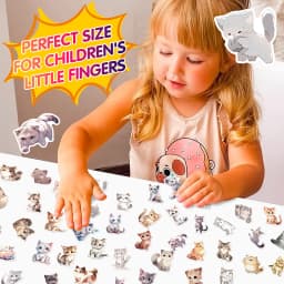 10/30/50PCS Cute Light Color Cat PVC Sticker Aesthetic Decoration Scrapbooking Korean Stationery School Supplies