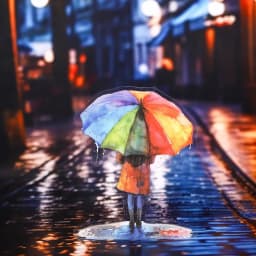 JIANWU A Walk in The Rain Series Vintage Character Landscaping PET Sticker Creative DIY Journal Material Collage Stationery