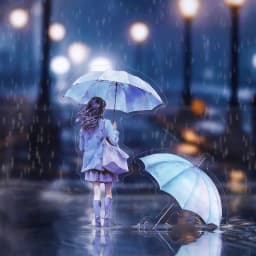 JIANWU A Walk in The Rain Series Vintage Character Landscaping PET Sticker Creative DIY Journal Material Collage Stationery