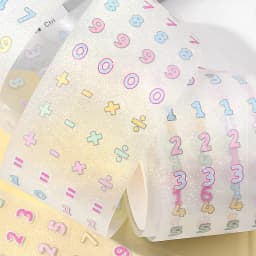 50mm * 3m Kawaii Ins Pixel Flash Sand Die Cutting Stickers DIY Diary Scrapbook Phone Case Decoration Material Cute Stickers