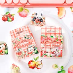 40Pcs/Set Fruit Aroma Fills The Garden Series Vintage Flower Material Collage Sticker Creative DIY Journal Stationery