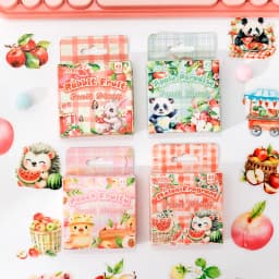 40Pcs/Set Fruit Aroma Fills The Garden Series Vintage Flower Material Collage Sticker Creative DIY Journal Stationery