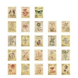 45pcs Forest Post Stamp Adhesive Decorative Stickers Box DIY Stationery for Diary Children's Gift