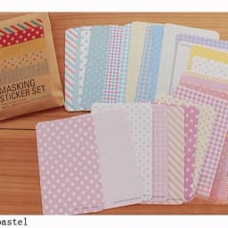 Korean Kawaii Stationery Lovely Tin Scrapbooking Pastel Marking Tape Craft Stickers Decorative DIY Memo Planner Tool 27 Sheets
