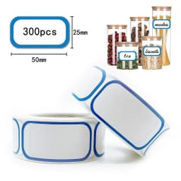 300Pcs Removable Freezer Labels,1 x 2 Inch Food Storage Stickers,Self-Adhesive Date Labels DIY Handmade Stickers Bottle Pack