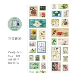 Mysterious Letters Raven Castle Gothic Stamp Vintage Paper Sticker Roll Scrapbooking Jurnaling Diary Decorative Collages
