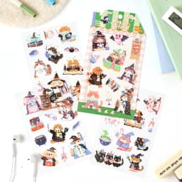 4/24pcs Kawaii Cartoon Animal Cute Things PET Stickers Scrapbooking DIY Diary Phone Case Aesthetic Stationery Stickers