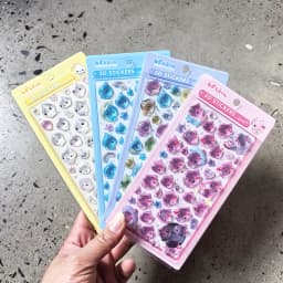 New Arrivals Chiikawa, New PVC Crystal 3D Stickers for Characters, Usaqi, DIY Handmade Notebook Album Decoration Birthday Gifts