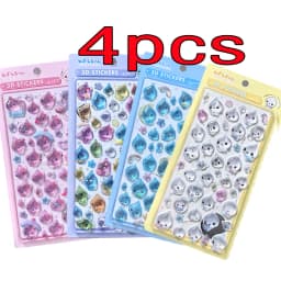 New Arrivals Chiikawa, New PVC Crystal 3D Stickers for Characters, Usaqi, DIY Handmade Notebook Album Decoration Birthday Gifts