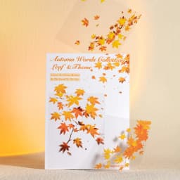 20pcs/1lot Kawaii Scrapbook Stickers Autumn Language Collection Junk Journal Gold Planner Stationery Sticker Planner Decorative