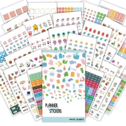 Daily Planner Sticker Contains 1444 Stickers, a Variety of Types, 28 Stickers Per Week Per Month, Daily Planning, Diary, Handboo