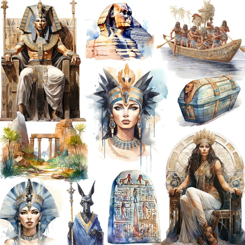 20Pcs/Pack Egypt Queen Empress Sticker DIY Craft Scrapbooking Album Junk Journal Decorative Stickers