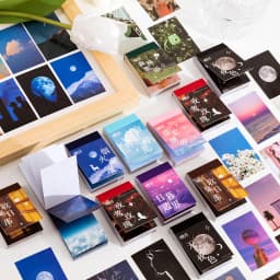 50sheets Rose Sky dusk Decorative Sticker Scrapbooking diy Stick Label Diary Stationery Album Journal scenery flower Stickers