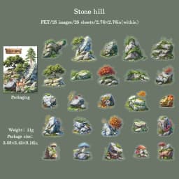 JIANWU Forest Home Series Vintage Plant Animal Material Collage PET Sticker Creative DIY Journal Scrapbooking Stationery
