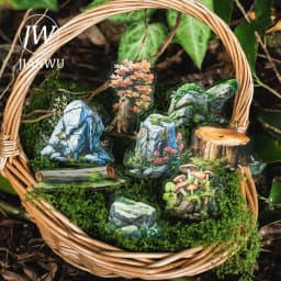 JIANWU Forest Home Series Vintage Plant Animal Material Collage PET Sticker Creative DIY Journal Scrapbooking Stationery